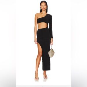 Shane Wide Slit Gown in Black
Norma Kamali